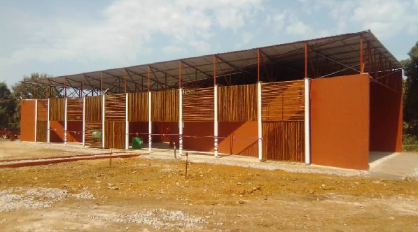 The Black Soap Warehouse building at the Nana Owusu Fakyiwaa Soap Resource Centre at Senase