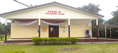 The HDU COVID-19 facility at the Berekum Holy Family Hospital