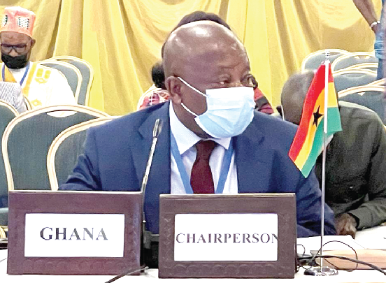 Mr. Kwaku Agyeman-Manu — Minister of Health, at the 22nd Ordinary Session of the ECOWAS Assembly of Health Ministers in Abuja-Nigeria