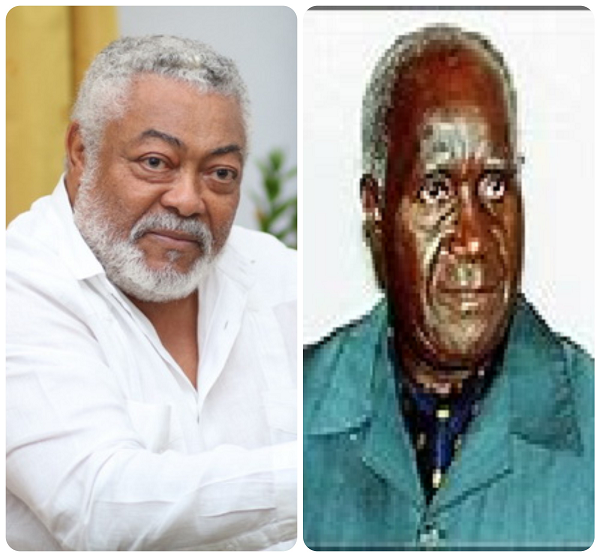 L-R: The late Flt. Lt. Jerry John Rawlings, former president og Ghana and Mr Kenneth Kaunda, former president of Zambia.