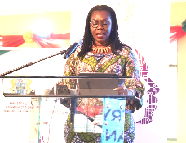 Mrs Owusu-Ekuful — Minister of Communications and Digitalisation 