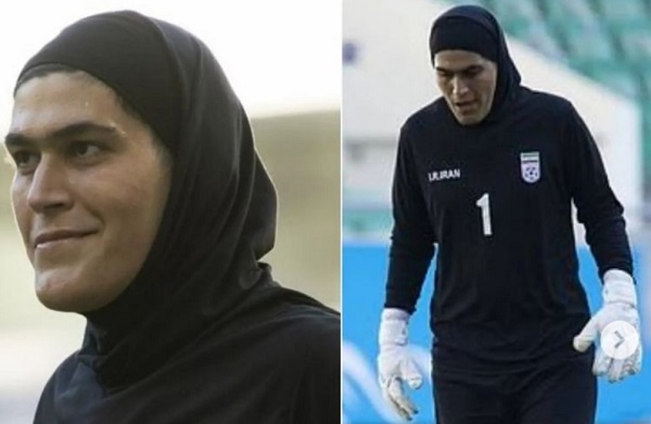 Zohreh Koudaei, the Iranian women’s team goalkeeper