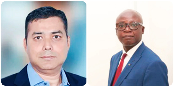 From L-R: Mr Prabhash Thakur — Director, Data Science, Centelon, India and Dr Joseph Asantey — Chief Risk and Credit Officer, ARB Apex Bank