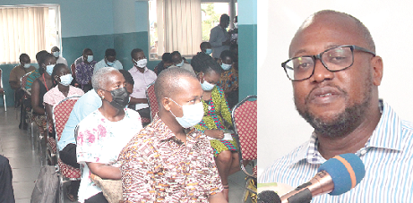  Dr. Kojo Asante, Director of Advocacy and Policy Engagement, Ghana Centre for Democratic Development, addressing the media on the reforms. Picture: BENEDICT OBUOBI