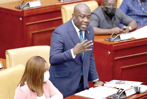 Mr Kojo Oppong Nkrumah, Minister of Information, speaking in Parliament 
