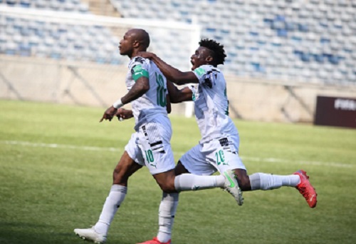 Ayew celebrates win over South Africa