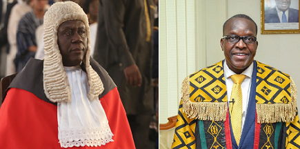 Justice Anin Yeboah — Chief Justice (left), Mr Alban Sumana Kingsford Bagbin — Speaker of Parliament (right)