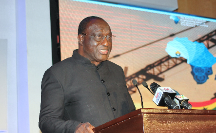 Mr. Alan Kyerematen, Minister of Trade and Industry, speaking at the 7th Africa Engineering Week and 5th Africa Engineering Conference. Picture: Maxwell Ocloo