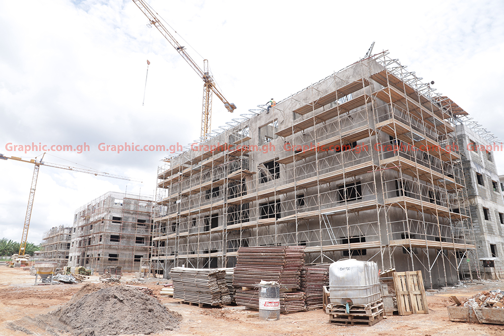 Police housing project at Tesano 65% complete