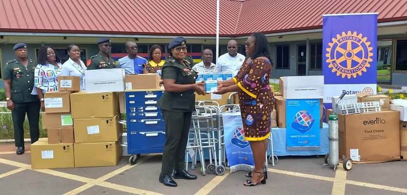 Rotary Club of Accra–Airport, GWAG donate medical equipment, supplies to 37 Hospital