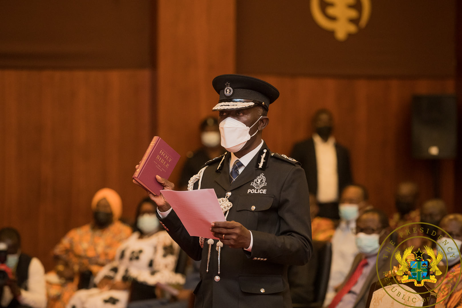 Dr George Akuffo Dampare sworn into office as substantive IGP