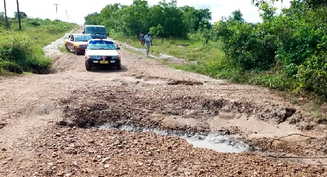 The Beh-Agotime Afegame road is in a poor state