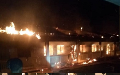 Fire destroys Nyinahin Catholic boys dormitory
