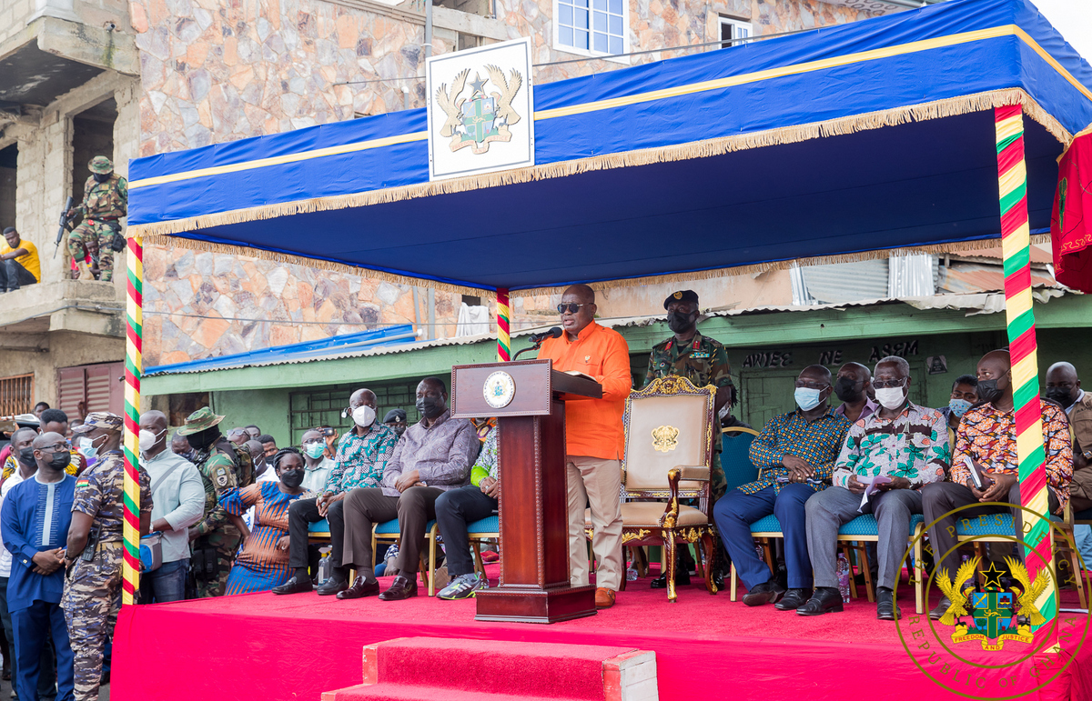 President Akufo-Addo tours Central Region