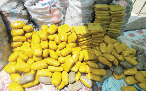 Some of the seized drugs