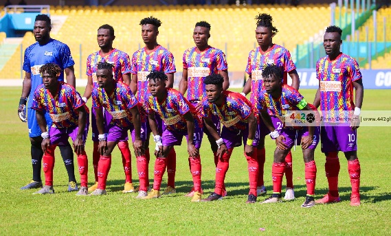A line up of the Hearts of Oak team
