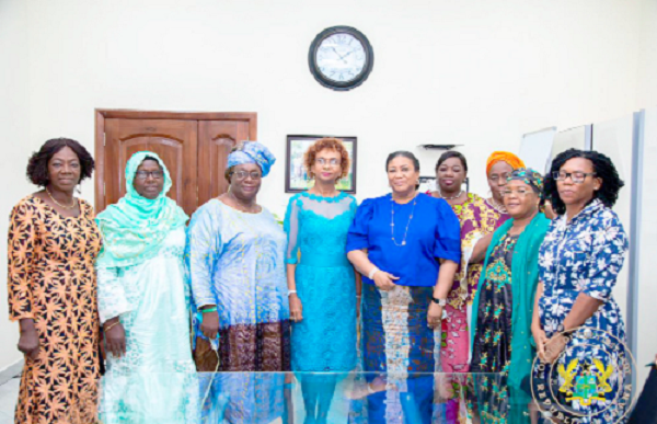 Mrs Akuffo-Addo (5th from left) with the ECOWAS female parliamentarians
