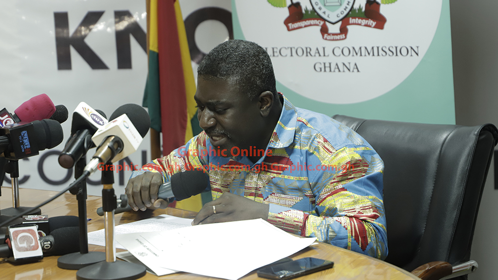 Dr Bossman Asare, Deputy EC Chair in charge of Corporate Services