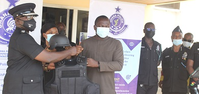 Association of Banks hands over 1000 bullet proof armoured vests, 1000 ballistic helmets