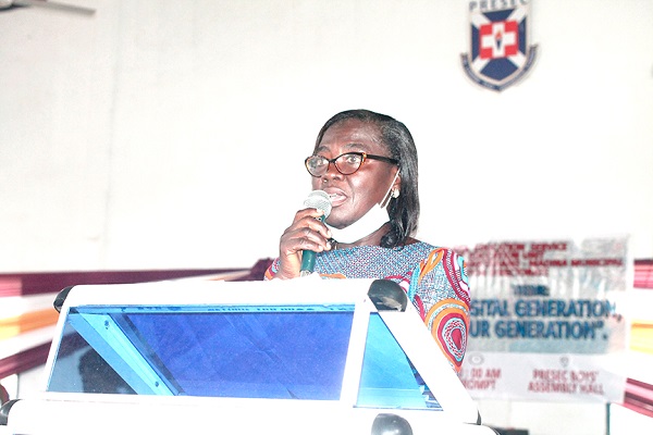The LANMA Girl-child Education Coordinator, Mrs Juliana Awuah