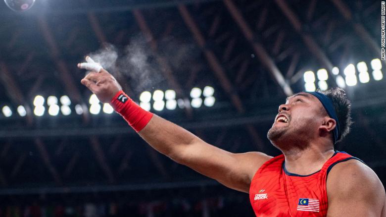 Malaysian athlete Muhammad Ziyad Zolkefli won the men's shot put F20 event at the Tokyo Paralympics on Tuesday but was later stripped of his gold medal because he had arrived three minutes late to the competition.