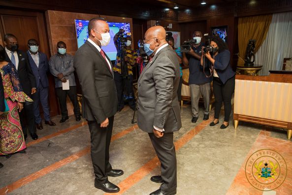 Accra: Akufo-Addo, Ethiopian PM Abiy Ahmed hold bilateral discussions