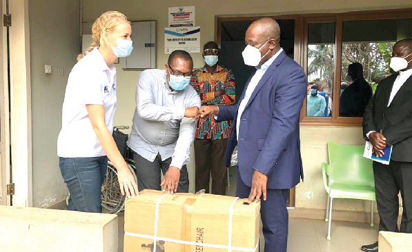 2 Decade old wheelchair at International Health Care Centre replaced
