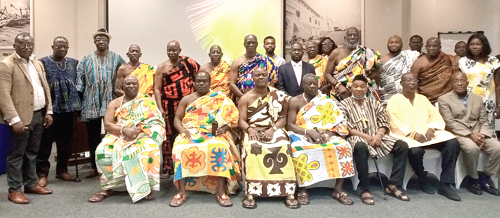 Members of the Central Regional House of Chiefs who attended the workshop