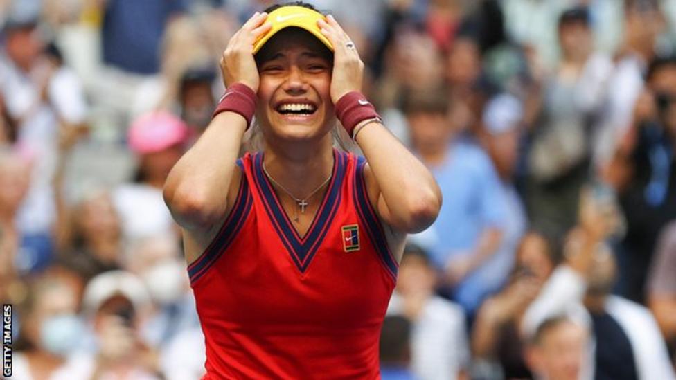 Raducanu is the youngest Grand Slam champion since Maria Sharapova in 2004