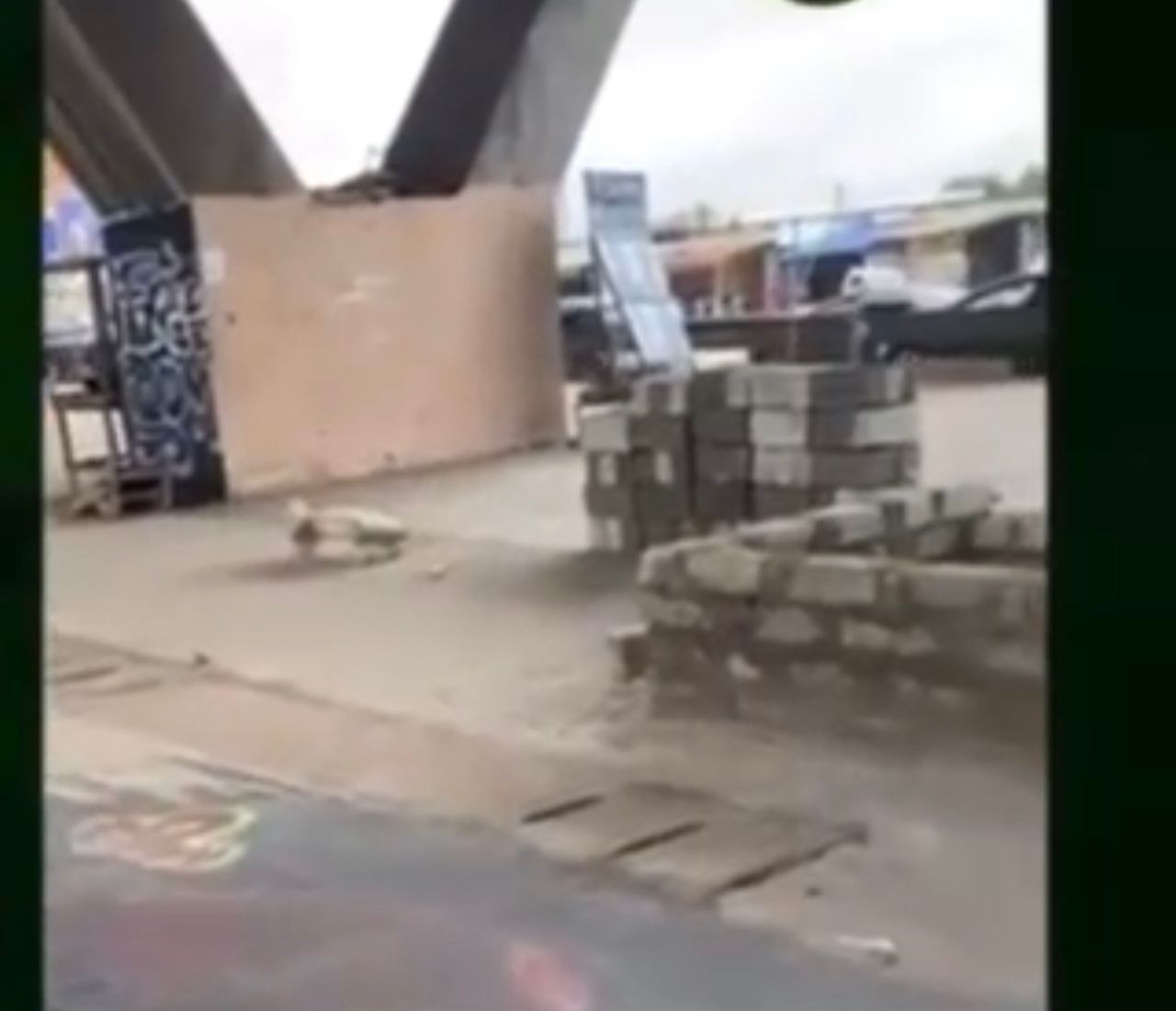 Achimota Mile 7: Illegal concrete structure under overpass destroyed by Assembly