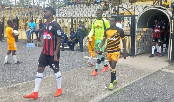 A scene from the Ashantigold and Inter Allies match