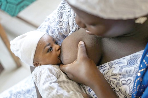 Unless medically advised not to breastfeed, breast feeding is critical for the proper growth of the baby. Picture: UNICEF