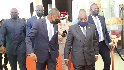  President Akufo-Addo on his way to the ECOWAS meeting