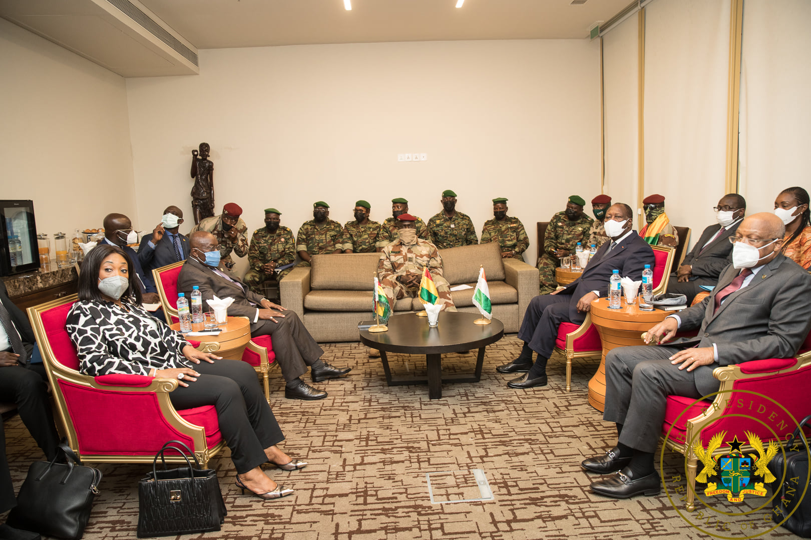Akufo-Addo, Ouattara in Guinea to confer with Military junta