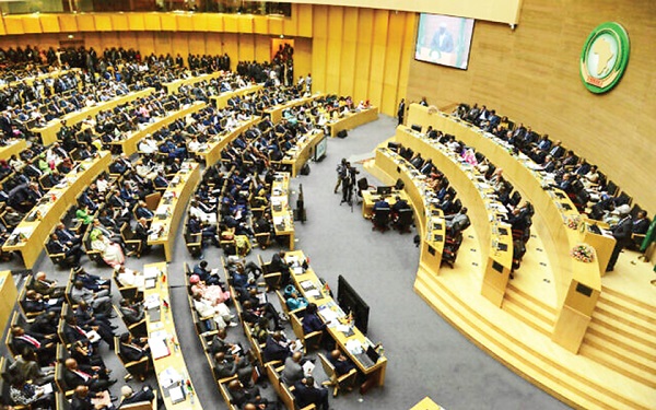 Delegates at the opening session of the 33rd African Union Summit at the AU headquarters in Addis Ababa, Ethiopia, February 9, 2020.