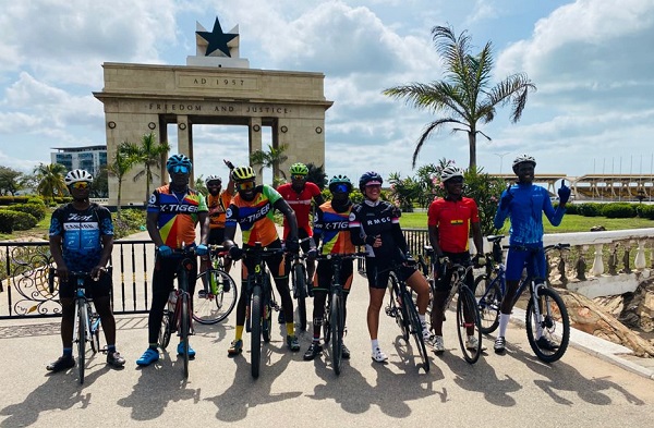 Members of the Gladiators Cycling Club