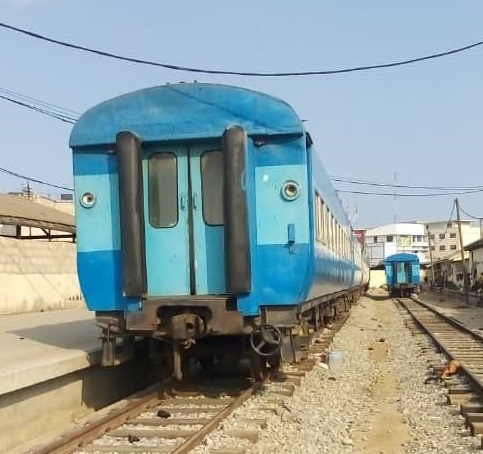 One of the coaches on a test run
