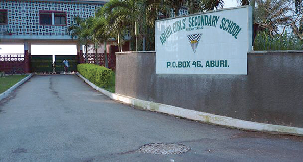 Entrance to the Aburi Girls SHS