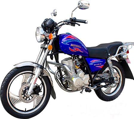 A Royal 125 motorbike