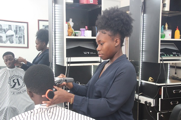 Young Legon graduate ventures into barbering