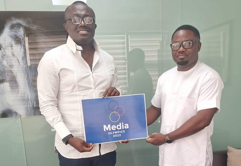 Gilbert Boakye Nhyira (right) with Kwabena Anokye Adisi CEO of EIB Network