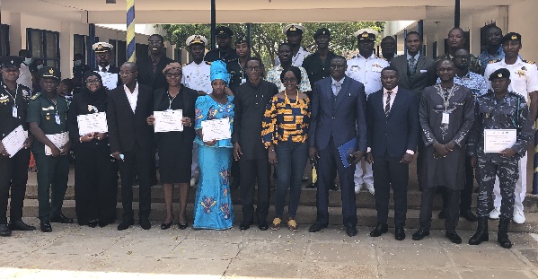 Some participants and officials after the course