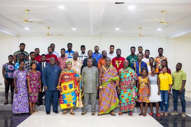 WAPCo officials, community leaders and some of the beneficiaries in a group photo 