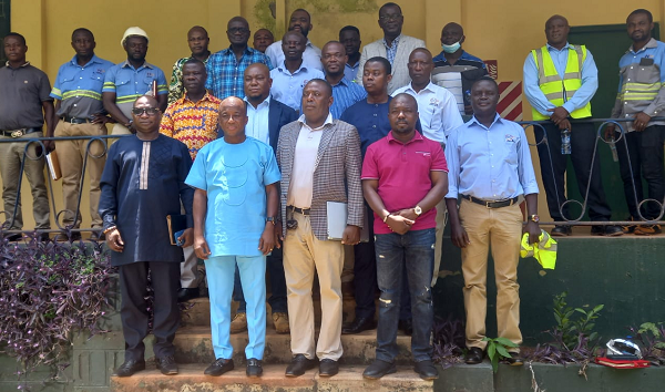 New Board of Directors of GBC pay familiarisation visit to mining site; Interacts with workers