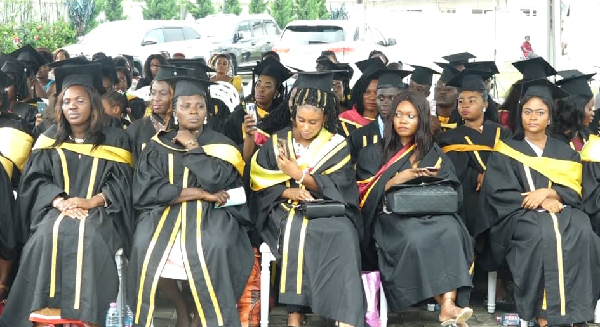 A section of the graduands