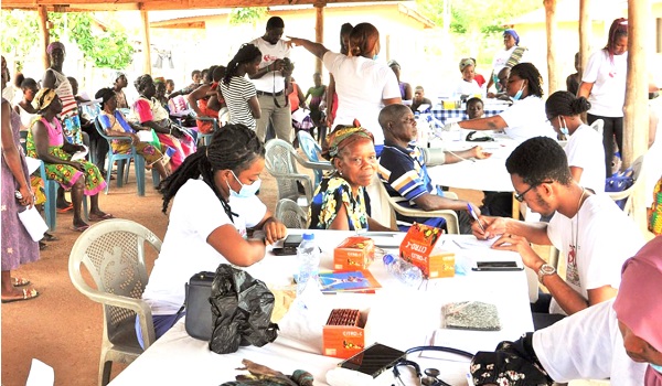 The malaria screening at Ve-Deme