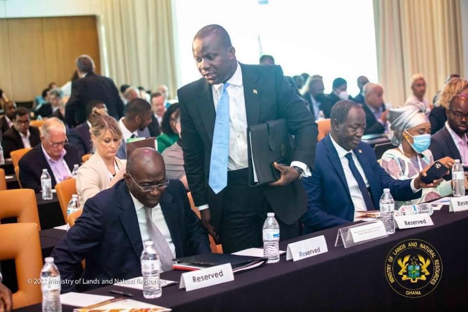   Samuel Abu Jinapor —  Minister for Lands and Natural Resources