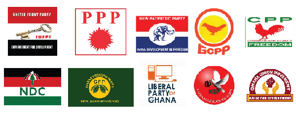 Some political parties in Ghana