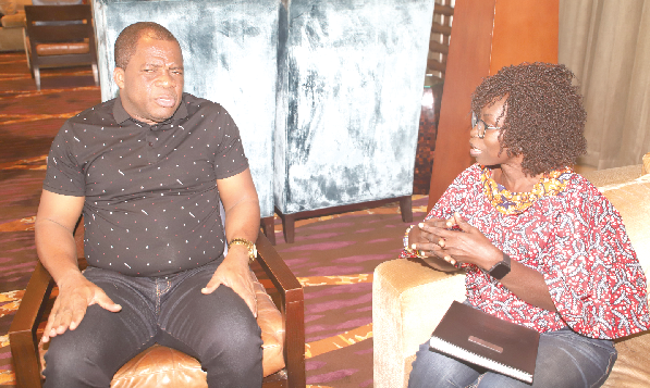  Rev. Dr Stephen Wengam, the General Superintendent-elect of the Assemblies of God, Ghana, speaking to the Daily Graphic’s Rosalind K. Amoh