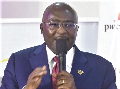 Dr Mahamudu Bawumia addressing participants at the International Tax Conference in Accra yesterday. Picture: EMMANUEL QUAYE